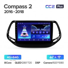 Штатна магнітола Teyes CC2 Plus Jeep Compass (2016-2018)