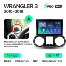 Штатна магнітола Teyes sPRO Plus 3GB+32GB4G+WiFi Jeep Wrangler 3 (2010-2018)