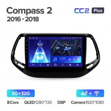 Штатна магнітола Teyes CC2 Plus Jeep Compass (2016-2018)