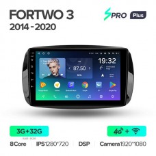 Штатна магнітола Teyes sPRO Plus Smart Fortwo 3