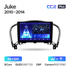 Штатна магнітола Teyes CC2 Plus Nissan Juke (2010-2014)