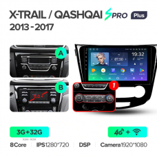 Штатна магнітола Teyes sPRO Plus Nissan X-Trail (Rogue) / Qashqai (2013-2020)