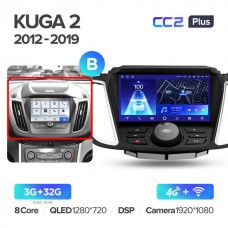 Штатна магнітола Teyes CC2 Plus Ford Kuga 2 (2012-2019) с крутилкой