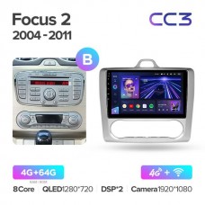 Штатна магнітола Teyes CC3 4GB+64GB4G+WiFi Ford Focus 2 (2004-2011)