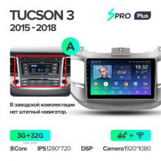 Штатна магнітола Teyes sPRO Plus 3GB+32GB4G+WiFi Hyundai Tucson (2015-2018)