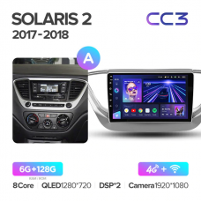 Штатна магнітола Teyes CC3 6GB+128GB4G+WiFi Hyundai Accent (Solaris) (2017-2018)