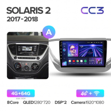 Штатна магнітола Teyes CC3 4GB+64GB4G+WiFi Hyundai Accent (Solaris) (2017-2018)