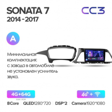 Штатна магнітола Teyes CC3 4GB+64GB4G+WiFi Hyundai Sonata (2014-2017)