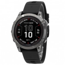 Смарт-годинник Garmin fenix 7 Pro Sapphire Solar Edition титановий з силіконовим ремінцем (010-02777-30)