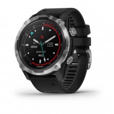 Смарт-годинник Garmin Descent Mk2 Stainless Steel з чорним ремінцем 010-02132-10