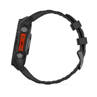 Смарт-годинник Garmin Fenix 8 Amoled 47 мм Slate Gray з чорним силіконовим ремінцем 010-02904-00