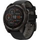 Смарт-годинник Garmin Fenix 8 Solar Sapphire 47mm титан Carbon Gray DLC titanium with Black and Pebble Grey Silicone Band 010-02906-11