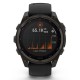 Смарт-годинник Garmin Fenix 8 Solar Sapphire 47mm титан Carbon Gray DLC titanium with Black and Pebble Grey Silicone Band 010-02906-11