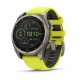 Смарт-годинник Garmin Fenix 8 Solar Sapphire 47mm Titanium з жовтим ремінцем