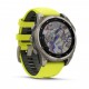Смарт-годинник Garmin Fenix 8 Solar Sapphire 47mm Titanium з жовтим ремінцем