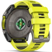 Смарт-годинник Garmin Fenix 8 Solar Sapphire 51 мм Titanium With An Amp Yellow and Graphite Silicone Band 010-02907-21