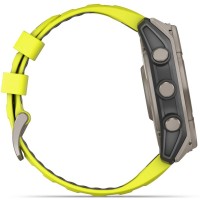 Смарт-годинник Garmin Fenix 8 Solar Sapphire 51 мм Titanium With An Amp Yellow and Graphite Silicone Band 010-02907-21