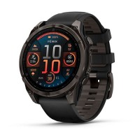 Смарт-годинник Garmin fenix 8 AMOLED (47 мм) Sapphire карбоново-сірий DLC титан чорний/гравійно-сірий (010-02904-21)