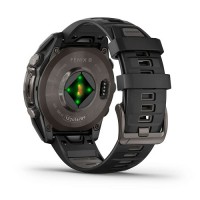 Смарт-годинник Garmin fenix 8 AMOLED (47 мм) Sapphire карбоново-сірий DLC титан чорний/гравійно-сірий (010-02904-21)