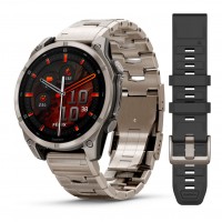 Смарт-годинник Garmin fenix 8 AMOLED (47 мм) Sapphire Titanium з титановим браслетом (010-02904-40)