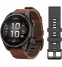 Смарт-годинник Garmin fenix 8 Pro AMOLED (47 мм) Sapphire карбоново-сірий DLC титан з каштановим шкіряним ремінцем (010-03198-40)