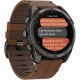 Смарт-годинник Garmin fenix 8 Pro AMOLED (51 мм) Sapphire кольору сірий DLC титан з шкіряним ремінцем (010-03199-40)