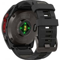 Смарт-годинник Garmin Fenix 8 (51 mm) MicroLED Sapphire, титан Carbon Gray DLC із силіконовим графітовим ремінцем (010-03380-05)