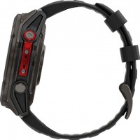 Смарт-годинник Garmin Fenix 8 (51 mm) MicroLED Sapphire, титан Carbon Gray DLC із силіконовим графітовим ремінцем (010-03380-05)