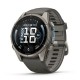 Смарт-годинник Garmin Fenix 9 Solar 43mm Titanium зі світло-сірим ремінцем
