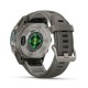 Смарт-годинник Garmin Fenix 9 Solar 43mm Titanium зі світло-сірим ремінцем