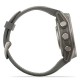 Смарт-годинник Garmin Fenix 9 Solar 43mm Titanium зі світло-сірим ремінцем