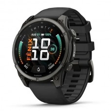 Смарт-годинник Garmin Fenix 9 Carbon Gray DLC (47 мм) з чорним силіконовим ремінцем 010-04762-11
