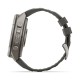 Смарт-годинник Garmin Fenix 9 Pro Solar 51mm Titanium зі світло-сірим ремінцем