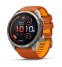 Смарт-годинник Garmin Fenix 9 Pro (51 мм) inReach з помаранчевим силіконовим ремінцем (010-04337-01)