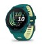 Смарт-годинник Garmin Forerunner 170 Music кольору мурена з силіконовим зеленково-лимонним ремінцем (010-03920-12)