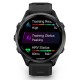 Смарт-годинник Garmin Forerunner 970 з сірим безелем з титану DLC та чорним ремінцем 010-02969-10