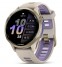 Смарт-годинник Garmin Forerunner 970 з золотим безелем з титану та світло сірим ремінцем 010-02969-12