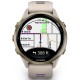 Смарт-годинник Garmin Forerunner 970 з золотим безелем з титану та світло сірим ремінцем 010-02969-12