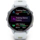 Смарт-годинник Garmin Forerunner 970 з сріблястим титановим безелем та біло-жовтим ремінцем 010-02969-11