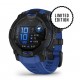 Смарт-годинник Garmin Instinct 3 (45 мм) AMOLED чорний з синім ремінцем