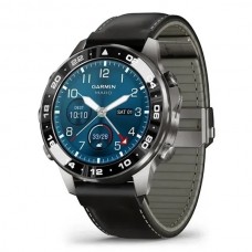 Смарт-годинник Garmin MARQ Aviator (Gen 3) з ремінцем з італійської шкіри чорного кольору (010-04549-20)
