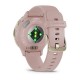 Смарт-годинник Garmin Venu 3S зі світло-золотистим сталевим безелем, світло-рожевим корпусом та силіконовим ремінцем (010-02785-03)