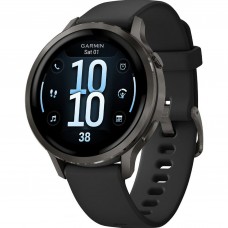 Смарт-годинник Garmin Venu 4 (41 мм) сланцевий з чорним силіконовим ремінцем (010-03013-02)