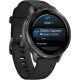 Смарт-годинник Garmin Venu 4 (41 мм) сланцевий з чорним силіконовим ремінцем (010-03013-02)