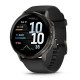 Смарт-годинник Garmin Venu 4 (45 мм) сланцевий із чорним силіконовим ремінцем (010-03014-00)