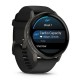 Смарт-годинник Garmin Venu 4 (45 мм) сланцевий із чорним силіконовим ремінцем (010-03014-00)