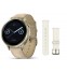 Смарт-годинник Garmin Venu 4 (41 мм) золото з шкіряним та силіконовим ремінцями місячно-пісочного кольору (010-03013-03)