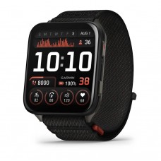 Спортивний годинник Garmin Venu X1 Black з титановим корпусом та чорним нейлоновим ремінцем ComfortFit 010-02980-02