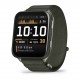 Спортивний годинник Garmin Venu X1 зелені  з титановим корпусом та нейлоновим хакі ремінцем ComfortFit 010-02980-03